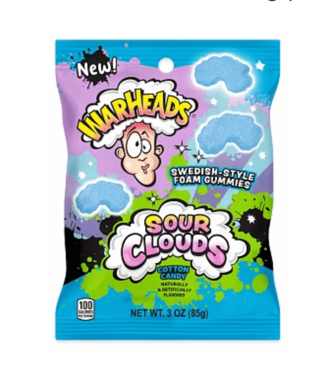 Warheads Sour Clouds Cotton Candy