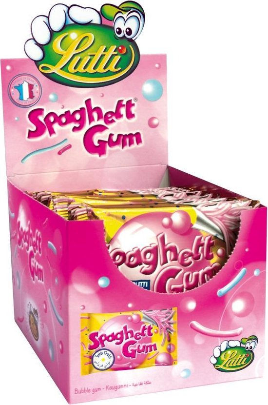 Lutti Spaghetti Gum Display