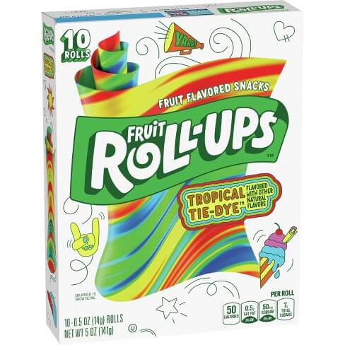 Fruit Roll-Ups Tropical Tie-Dye