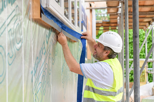 Habin garden annexe construction