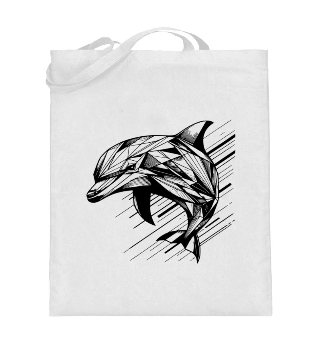 Geometric Animals Dolphin Tote Bag