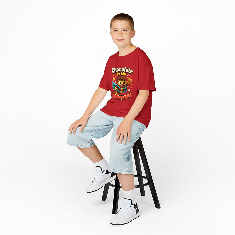 Thumbnail: Kids "Chocolate Is My Superpower" T‑Shirt