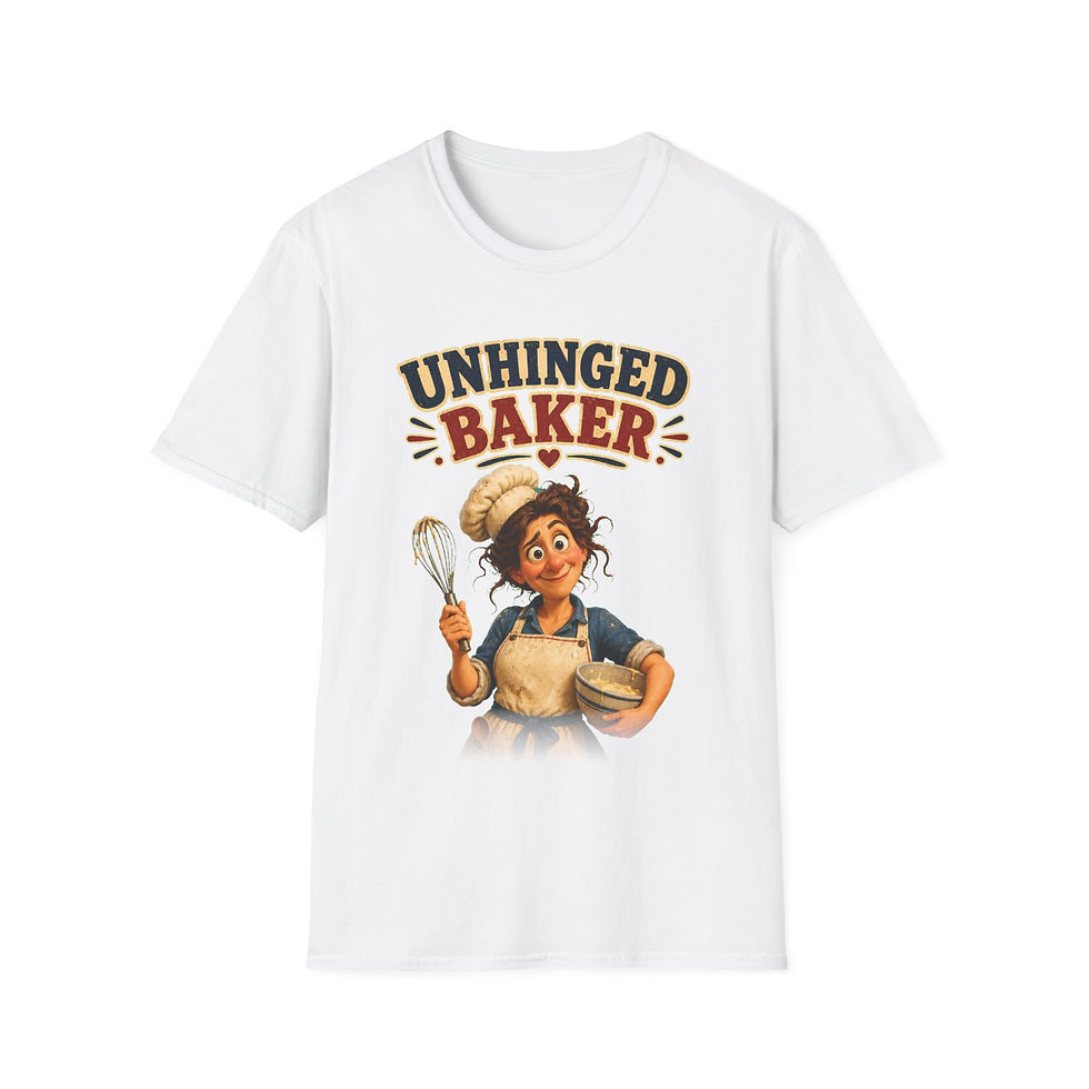 Thumbnail: Unhinged Baker — Funny Cupcake Graphic T-Shirt
