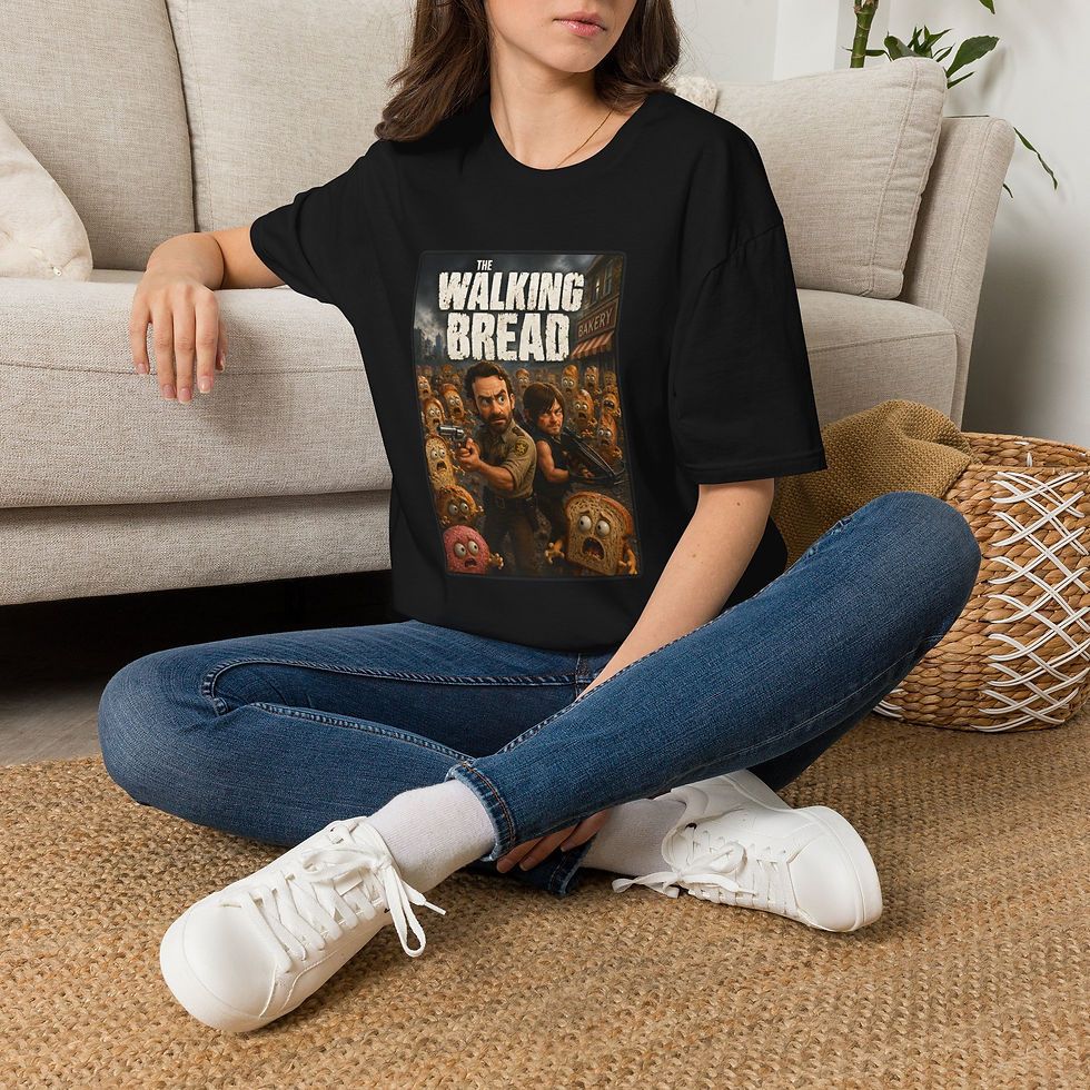 Thumbnail: T‑Shirt — The Walking Bread Funny Zombie Parody Tee