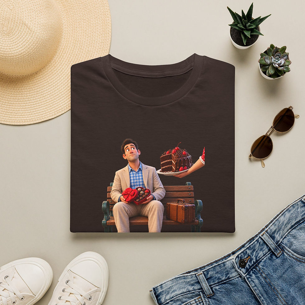 Thumbnail: Forrest Gump Style  'I Have Cake' T-Shirt — Funny Movie Quote Tee