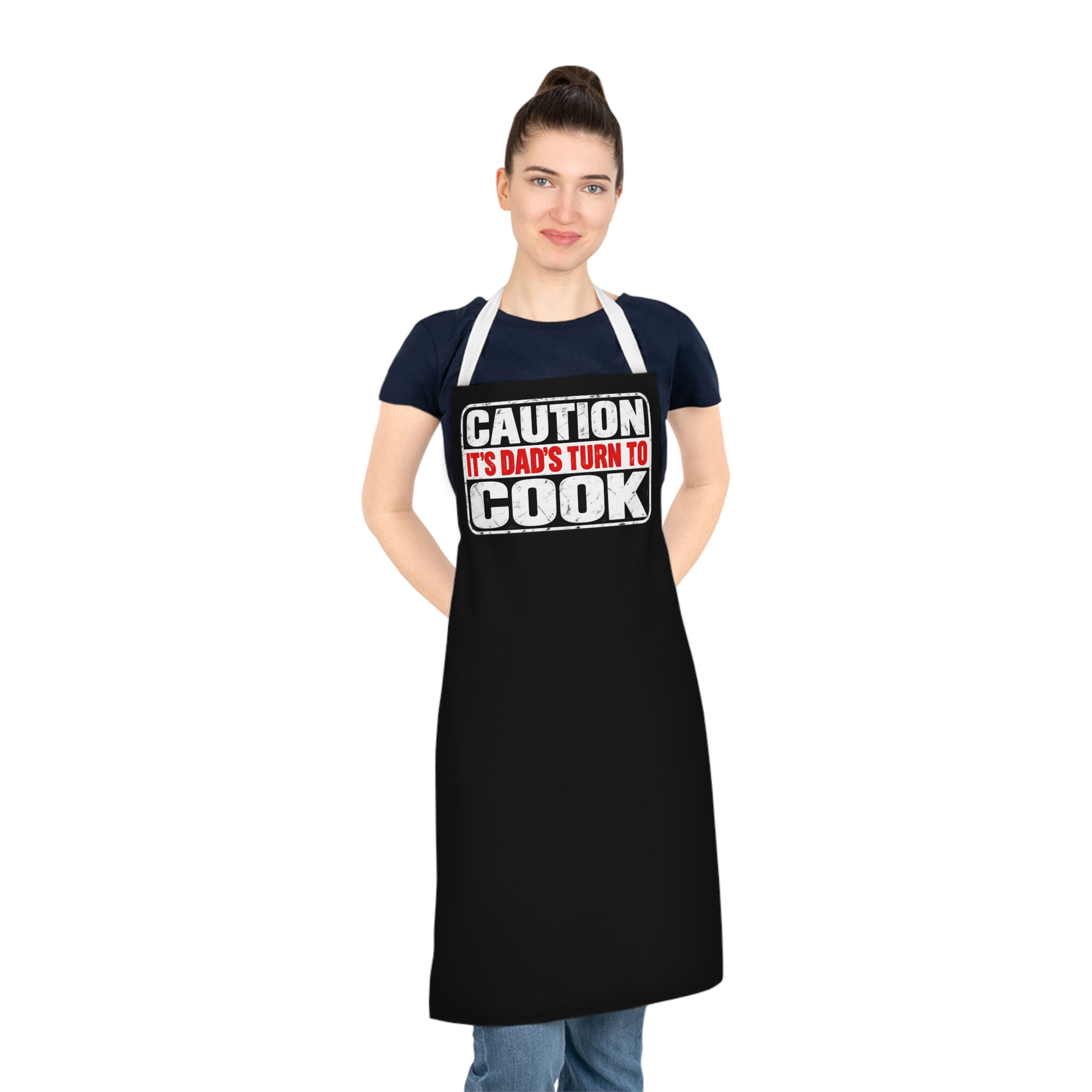 Caution It's Dad's Turn to Cook Apron