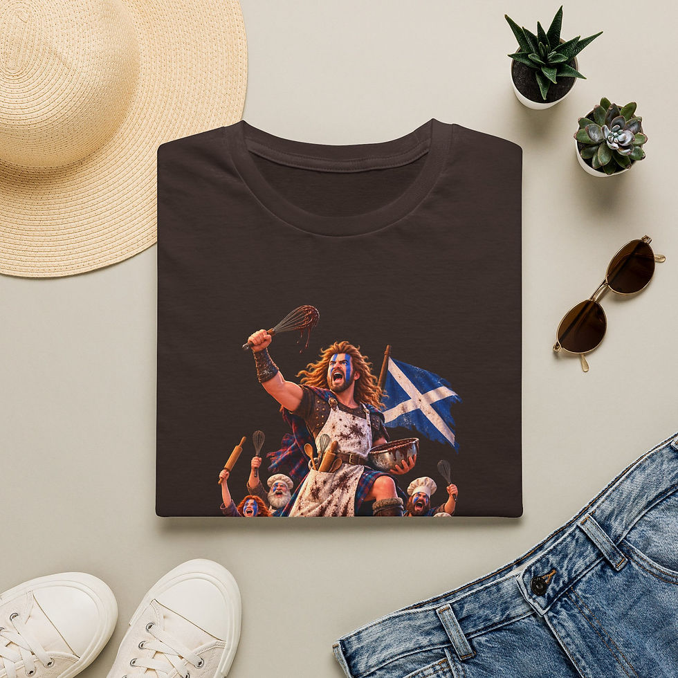 Thumbnail: Bakeheart Movie T-Shirt — Scottish Warrior Flag Graphic Tee