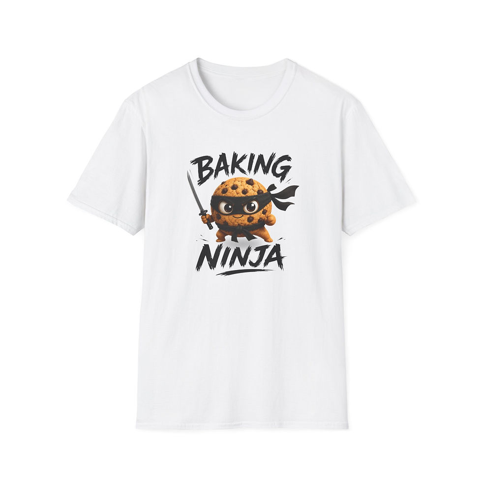 Thumbnail: Baking Ninja T-Shirt — Cute Cookie Chef Graphic Tee