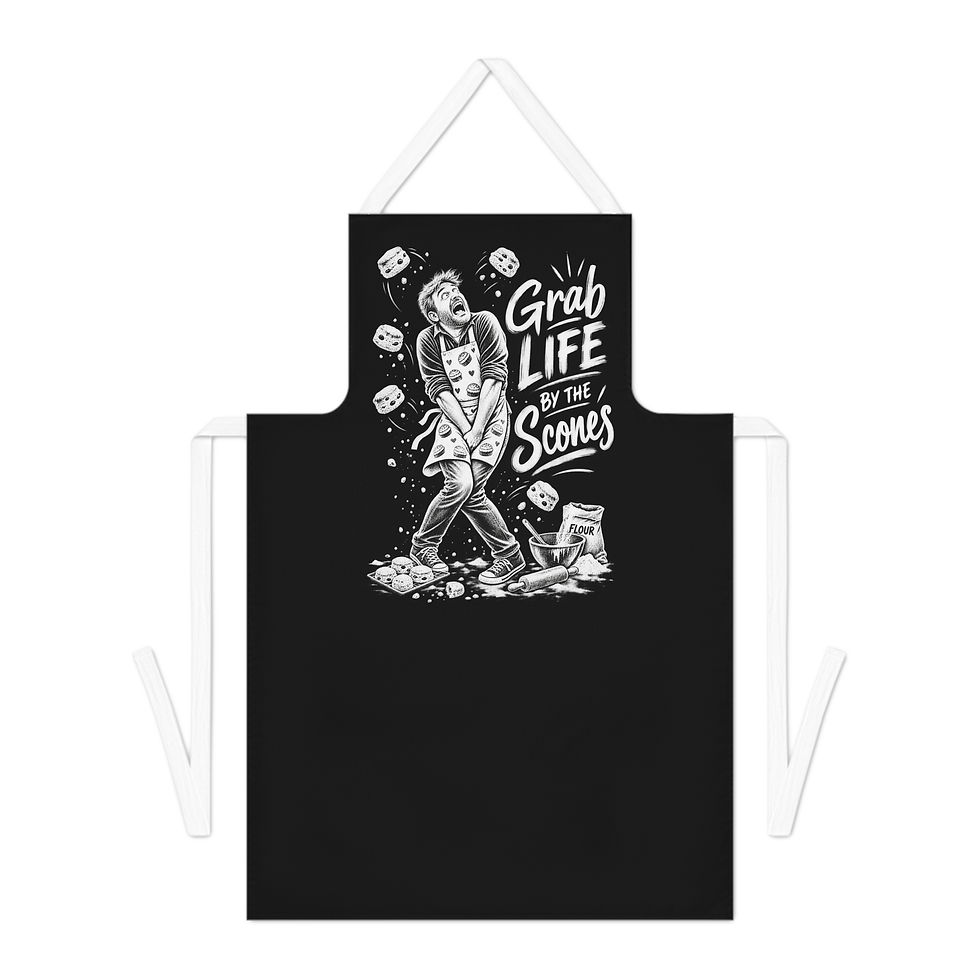 Thumbnail: Baker Apron — "Grab Life by the Scones" Funny Baking Apron