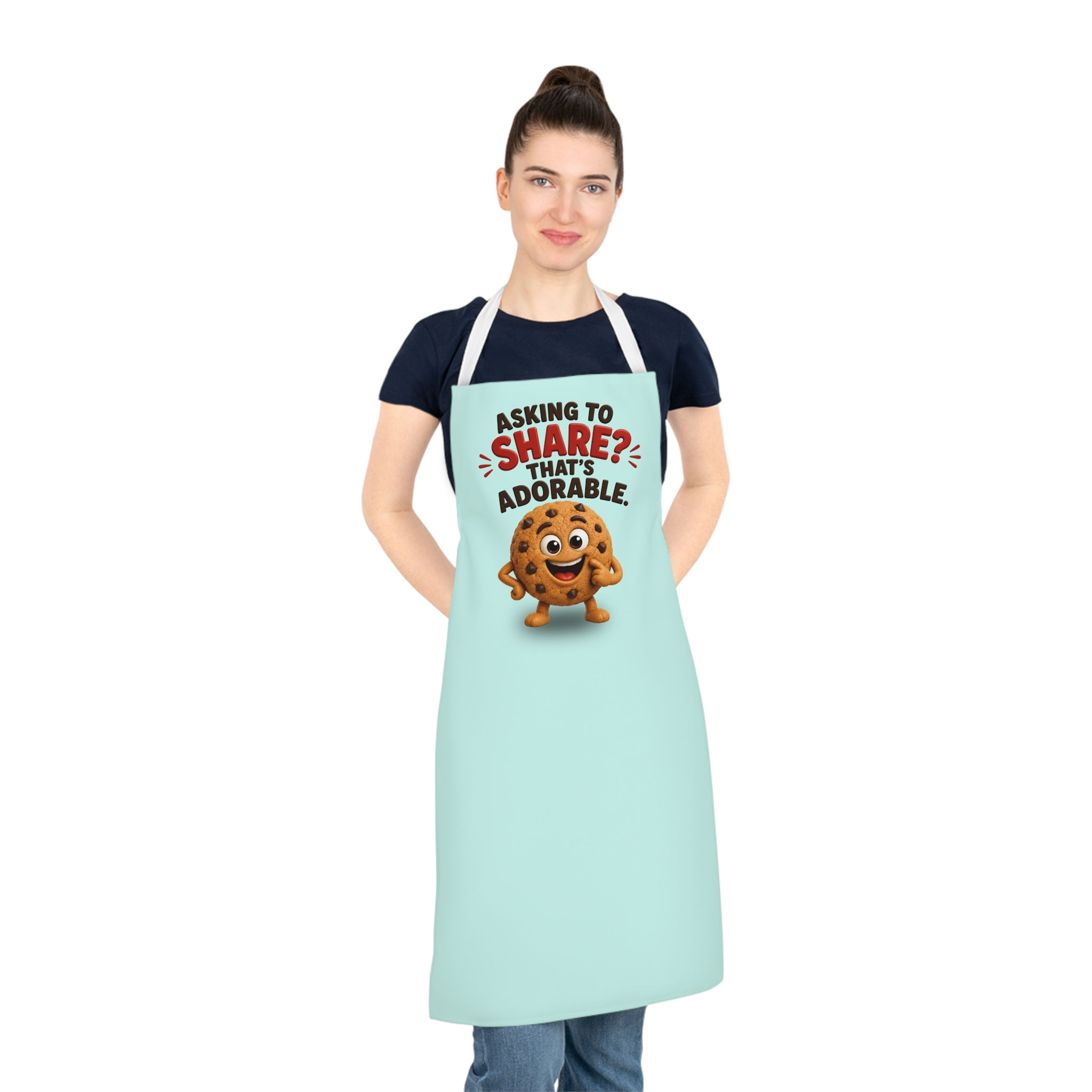 Cute Cookie 'Asking to Share? That's Adorable' Apron