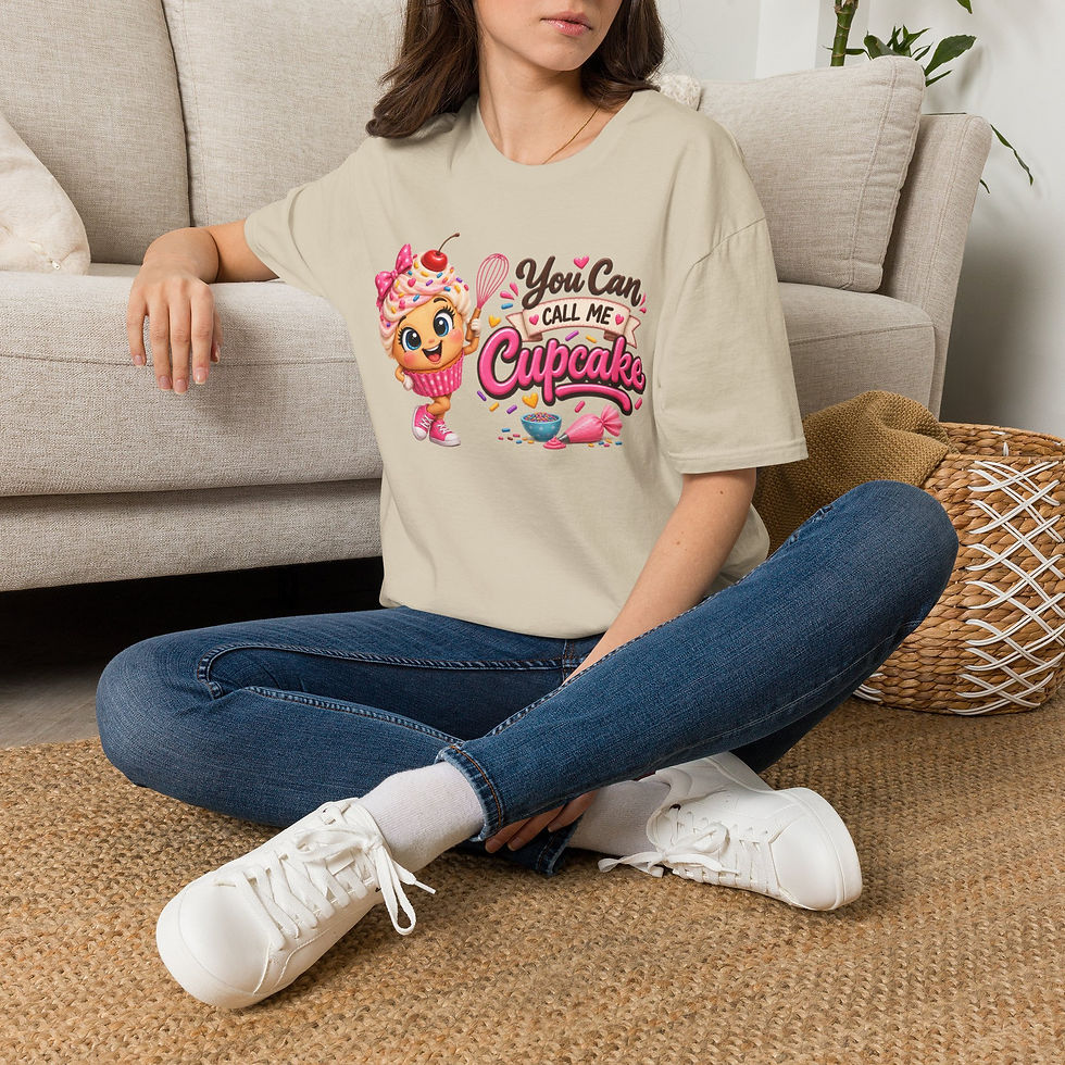 Thumbnail: Cupcake Graphic T-Shirt — "You Can Call Me Cupcake" Cute Dessert Shirt