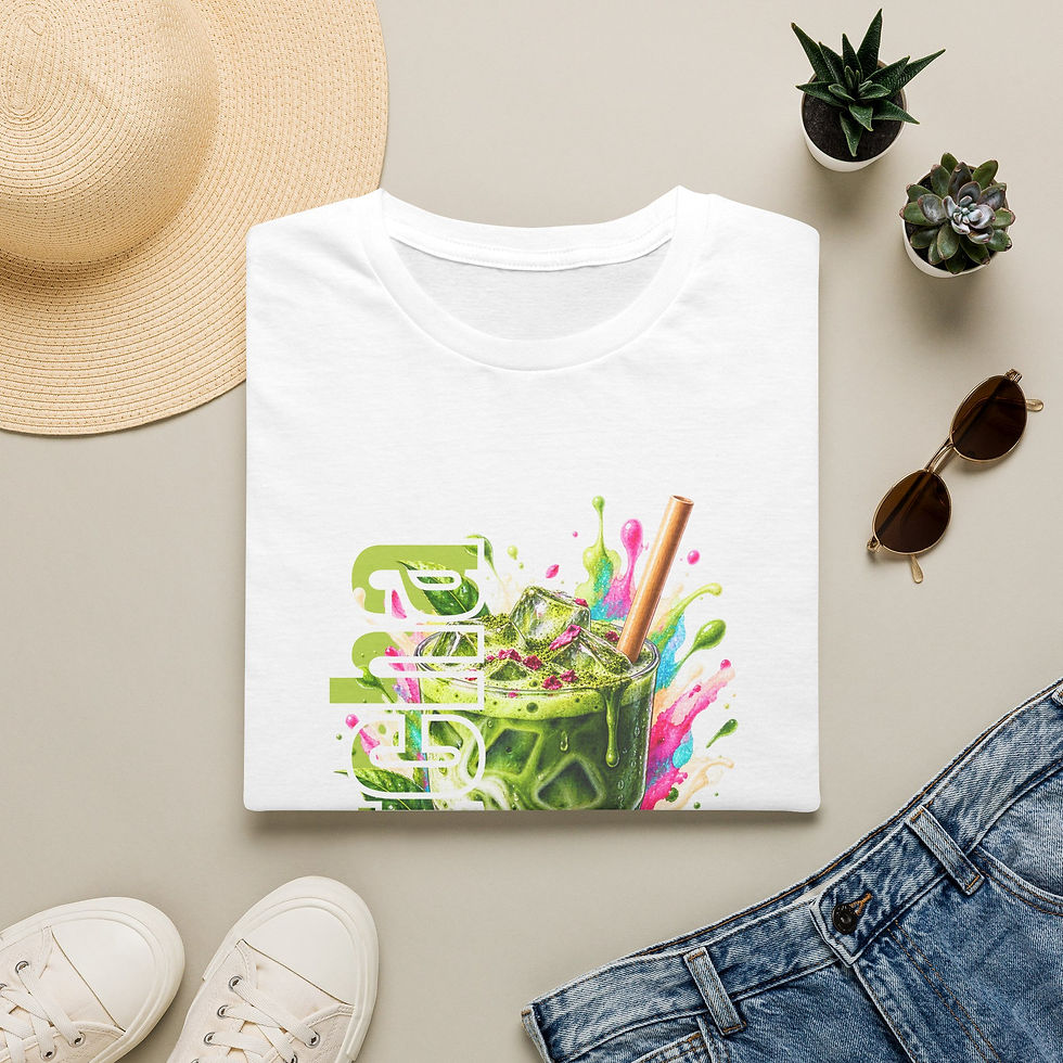 Thumbnail: Matcha Latte T‑Shirt — Vibrant Green Matcha Drink Graphic Tee