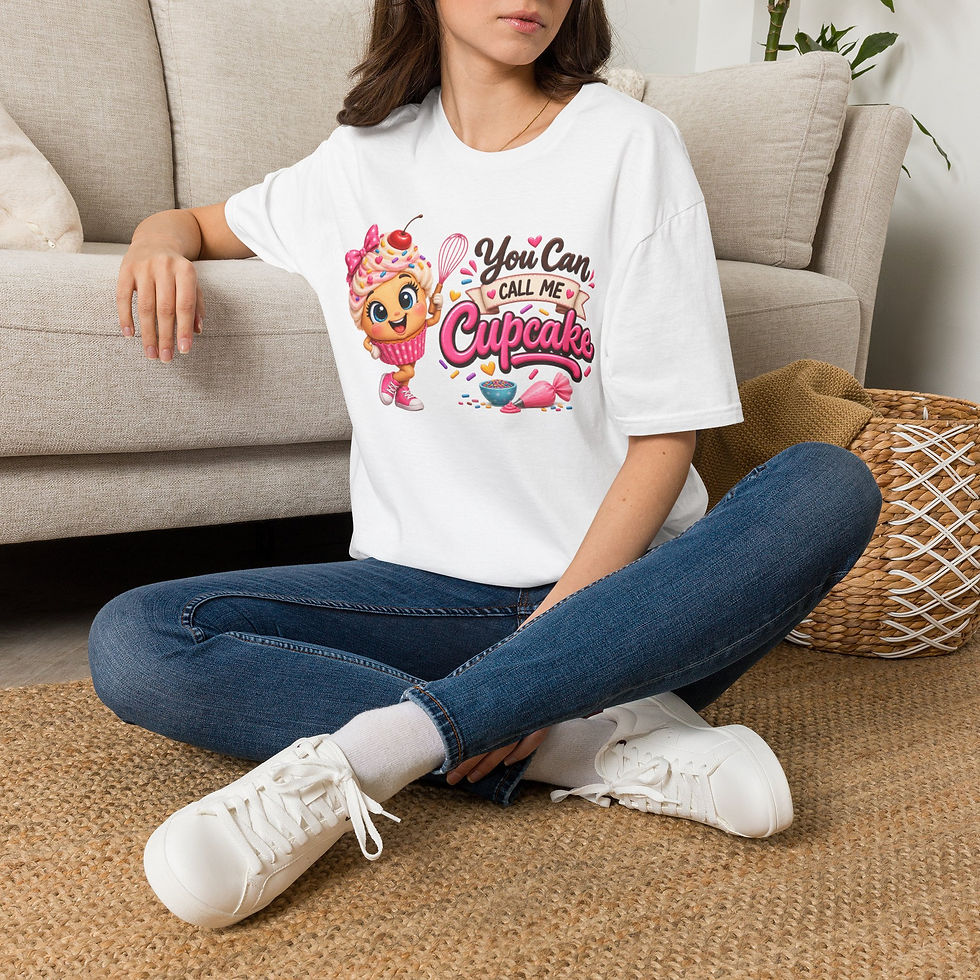 Thumbnail: Cupcake Graphic T-Shirt — "You Can Call Me Cupcake" Cute Dessert Shirt