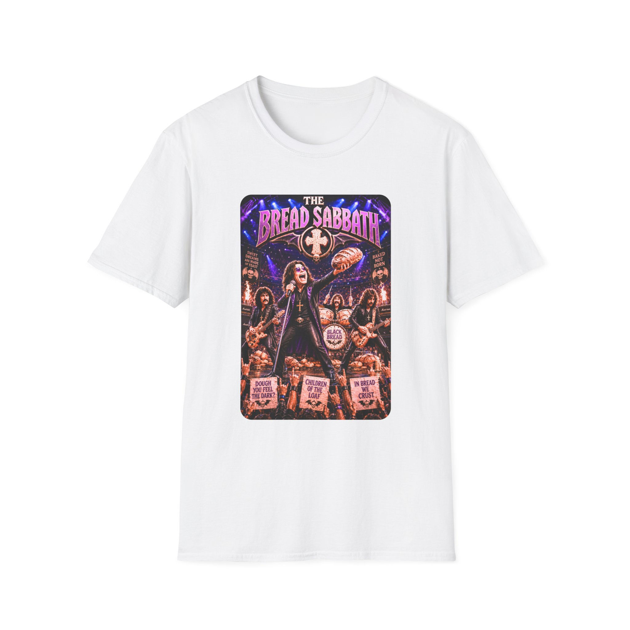 The Bread Sabbath T-Shirt — Rock Parody Graphic Tee