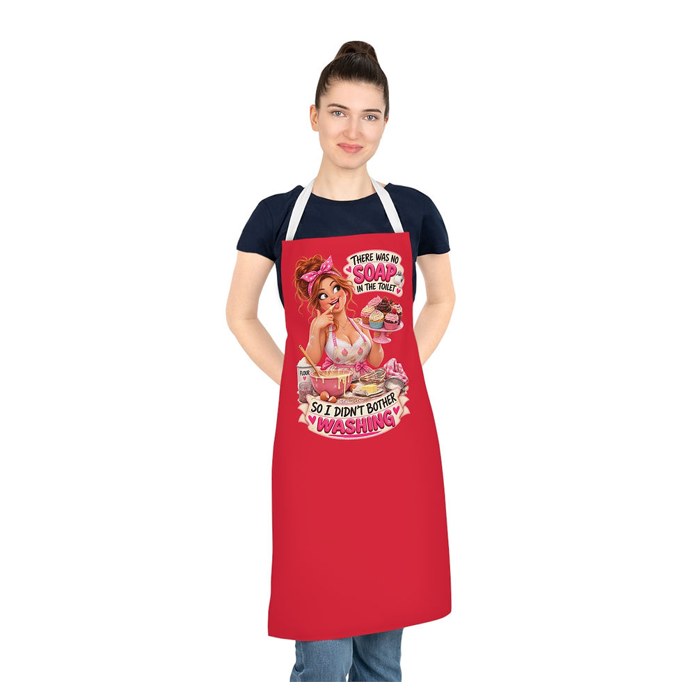 Thumbnail: Retro Pinup Apron — "There Was No Soap in the Toilet So I Didn't Bother Washing"