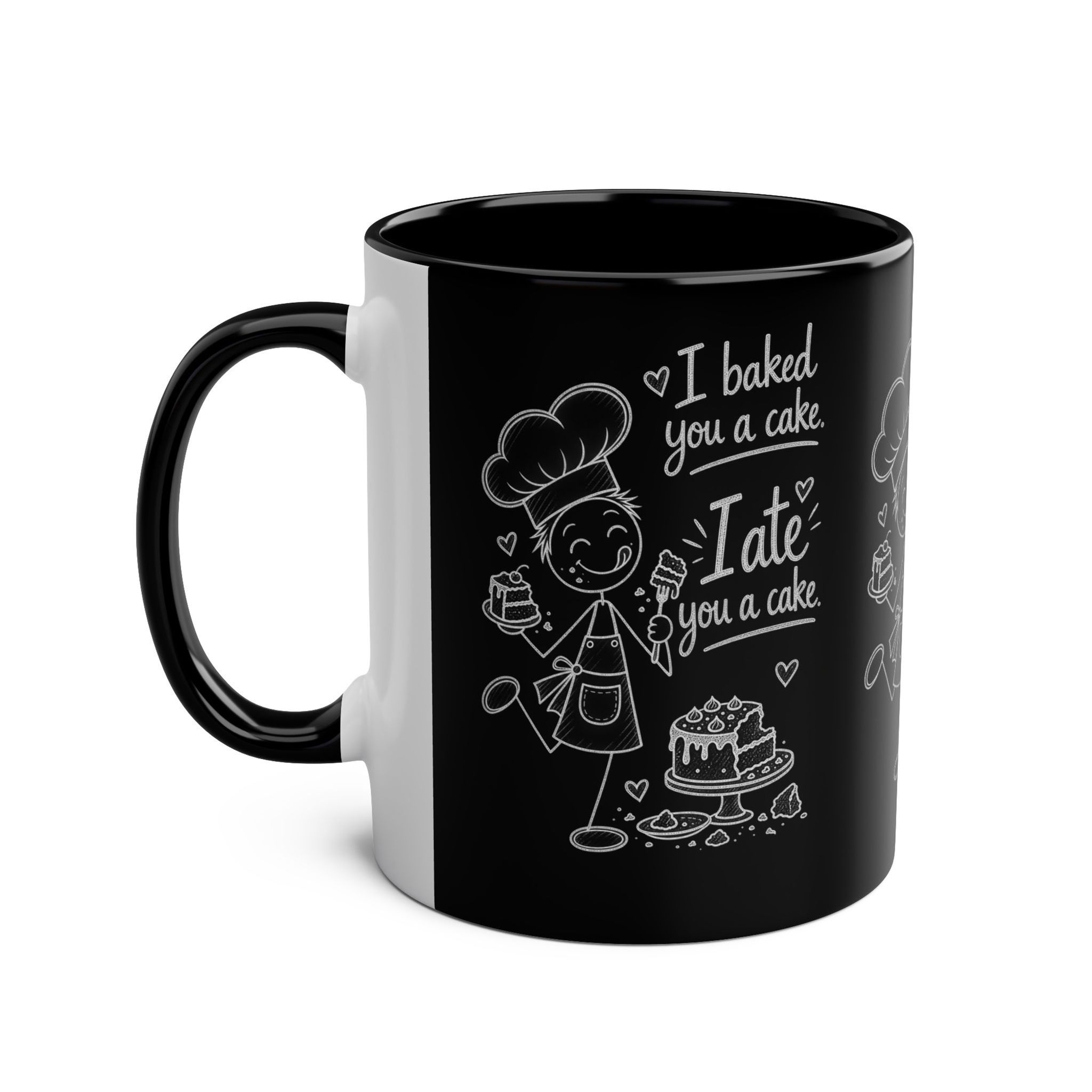Baker’s Chalkboard Mug – “I Baked You a Cake. I Ate You a Cake.”