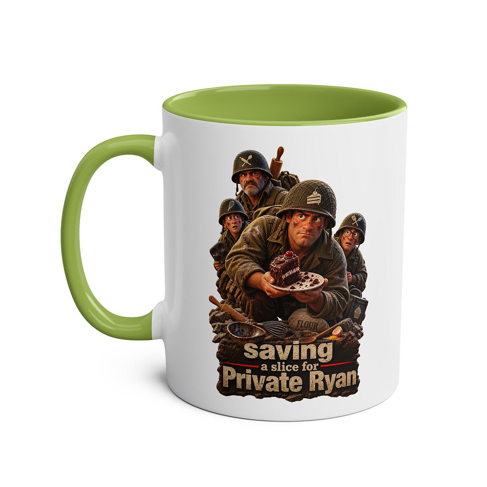 Thumbnail: Coffee Mug — "Saving a Slice for Private Ryan" Two-Tone 11oz
