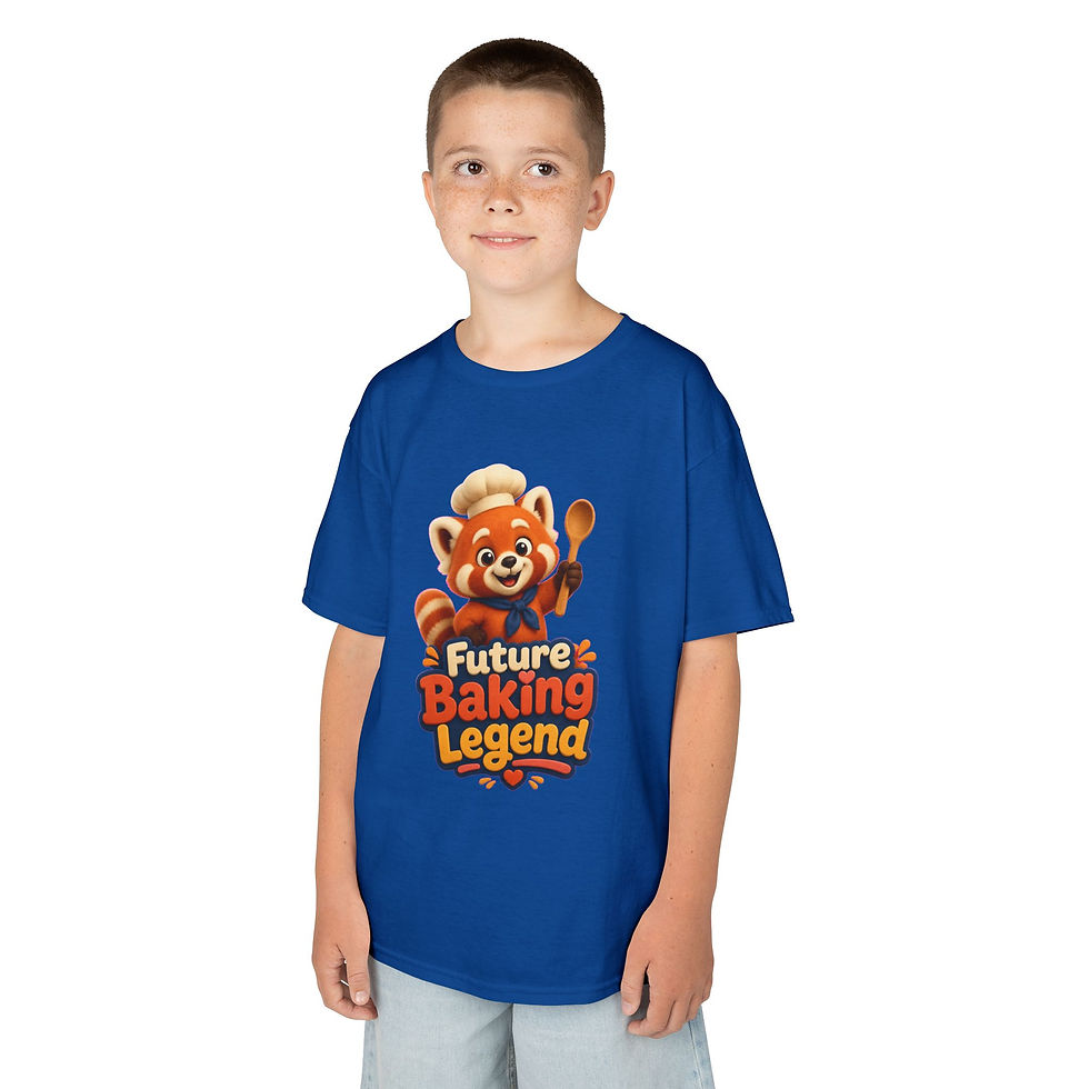Thumbnail: Kids Tee — "Future Baking Legend" Red Panda Baker Shirt