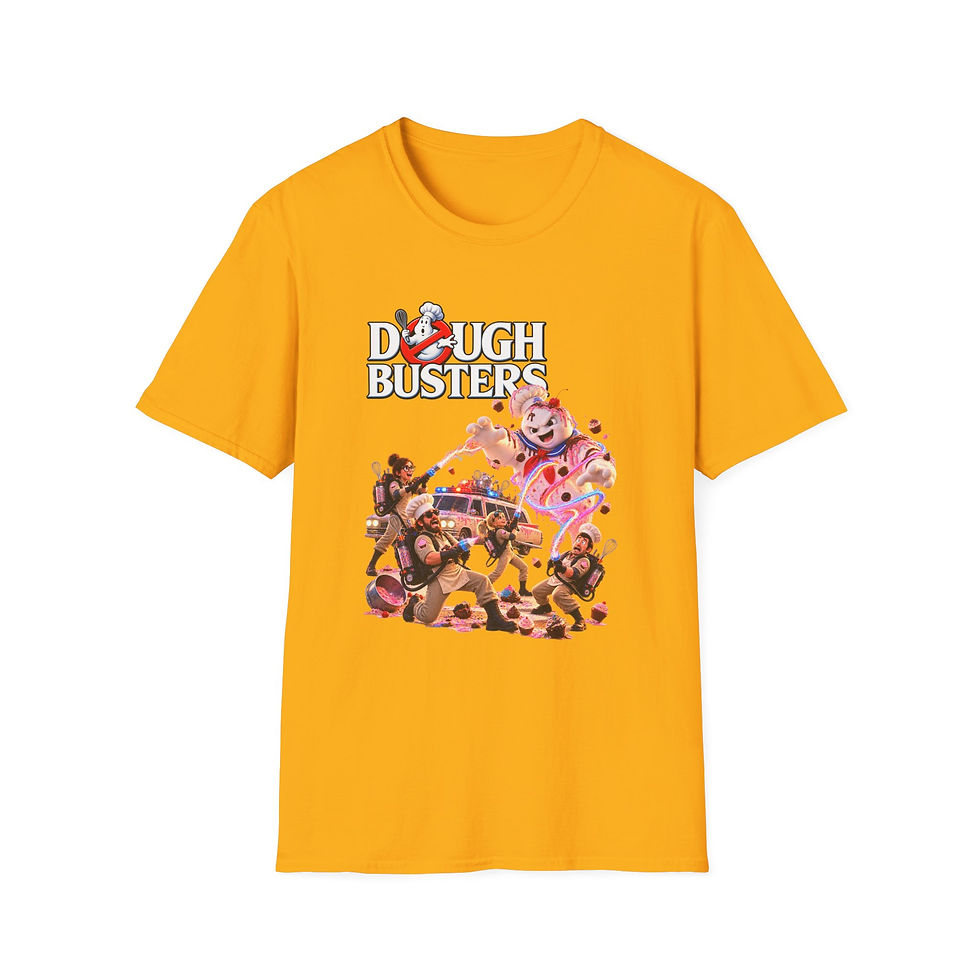 Thumbnail: Dough Busters T-Shirt — Retro Ghostbusters-Style Gaming Logo Tee