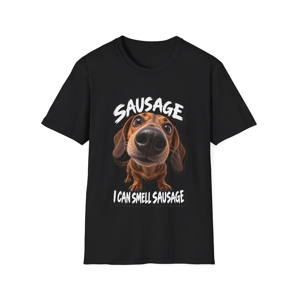 Thumbnail: Dachshund 'Sausage' Graphic Tee — I Can Smell Sausage Funny Dog T-Shirt