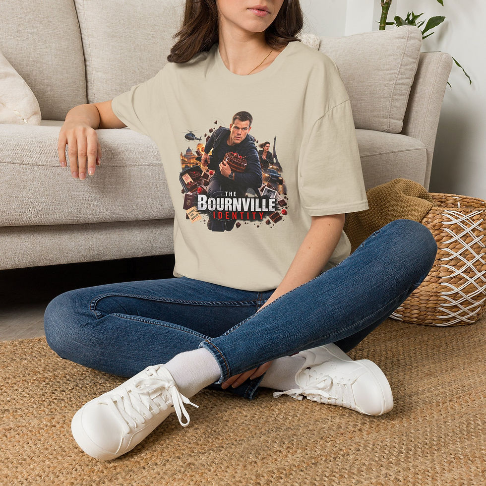 Thumbnail: Action Movie Graphic Tee — 'Bournville' Adventure Design