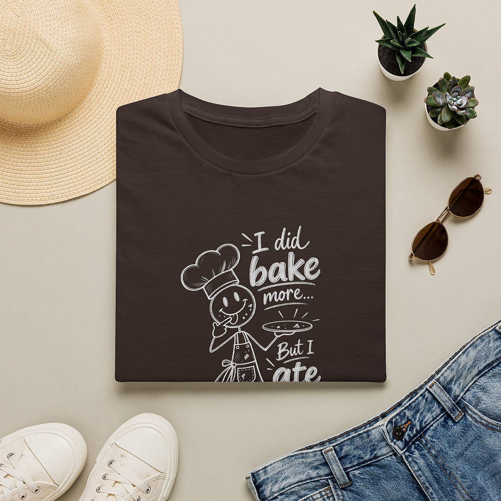 Thumbnail: Baker Graphic T-Shirt — "I Did Bake More… But I Ate Them" Funny Baking Tee