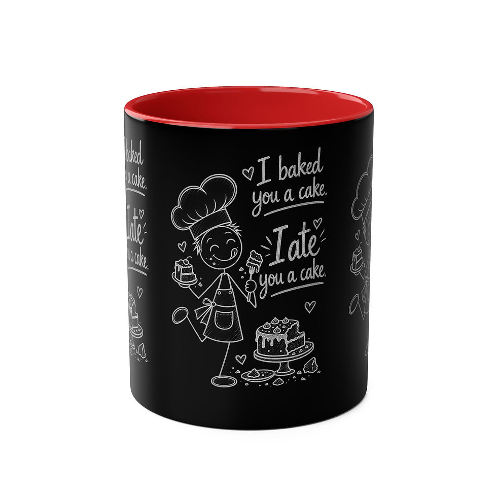 Thumbnail: Baker’s Chalkboard Mug – “I Baked You a Cake. I Ate You a Cake.”