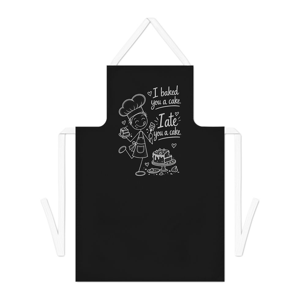 Thumbnail: Baker Chef Apron – "I Baked You a Cake, I Ate You a Cake" Funny Baking Apron