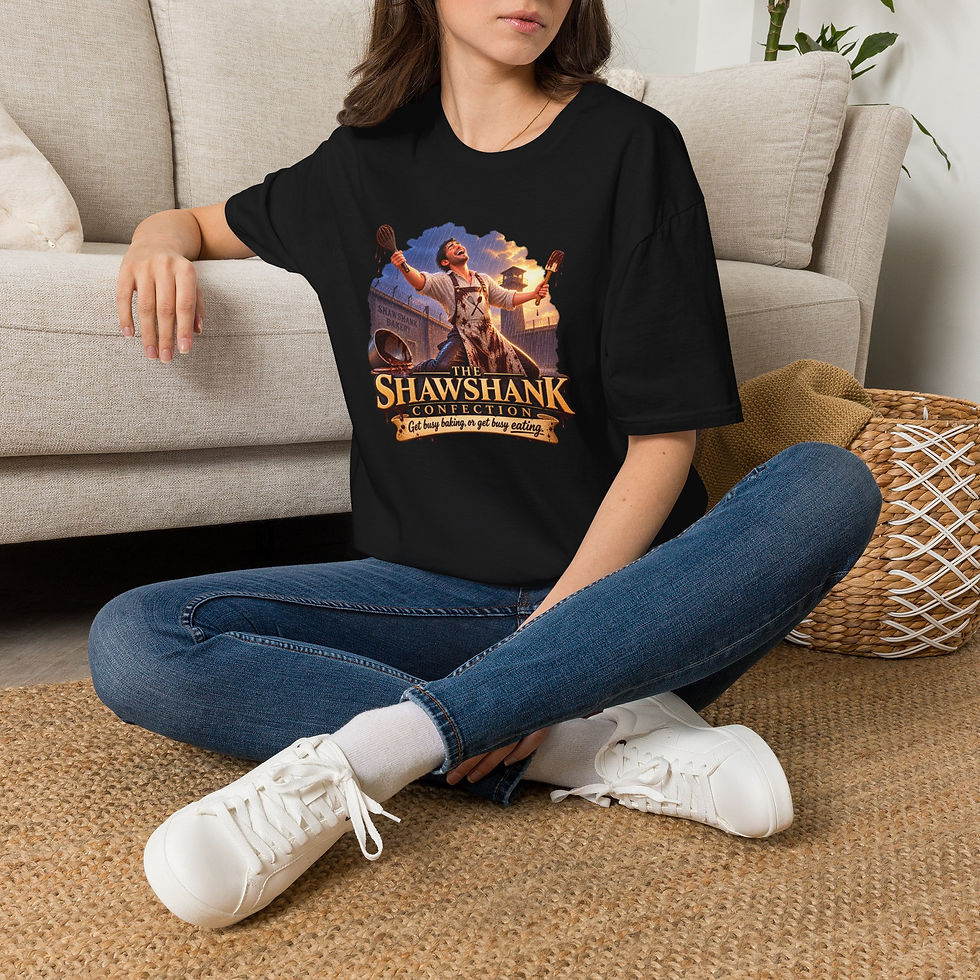 Thumbnail: Shawshank Confection Tee — 'Get Busy Living' Movie Quote T-Shirt