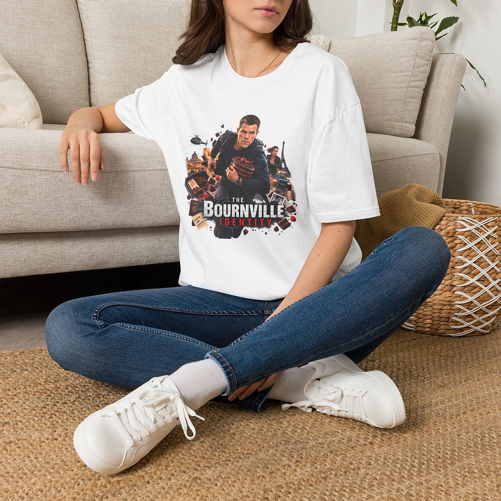 Thumbnail: Action Movie Graphic Tee — 'Bournville' Adventure Design
