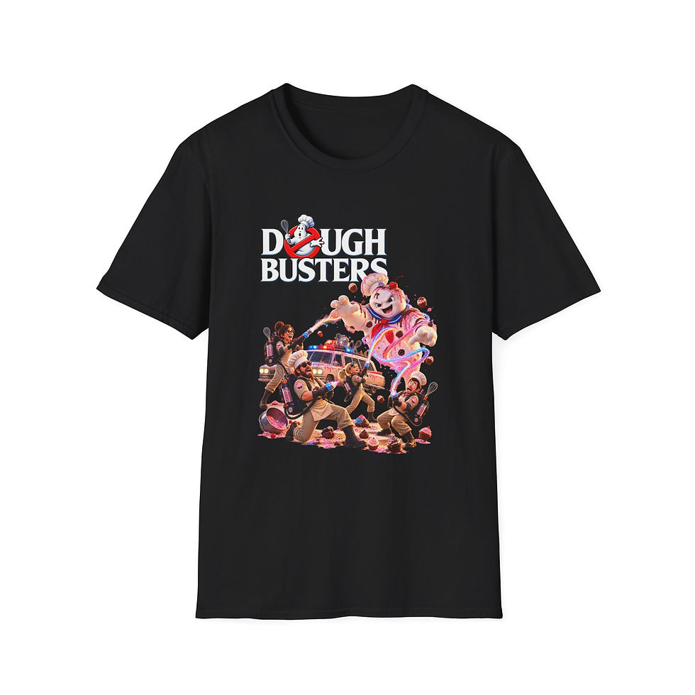 Thumbnail: Dough Busters T-Shirt — Retro Ghostbusters-Style Gaming Logo Tee