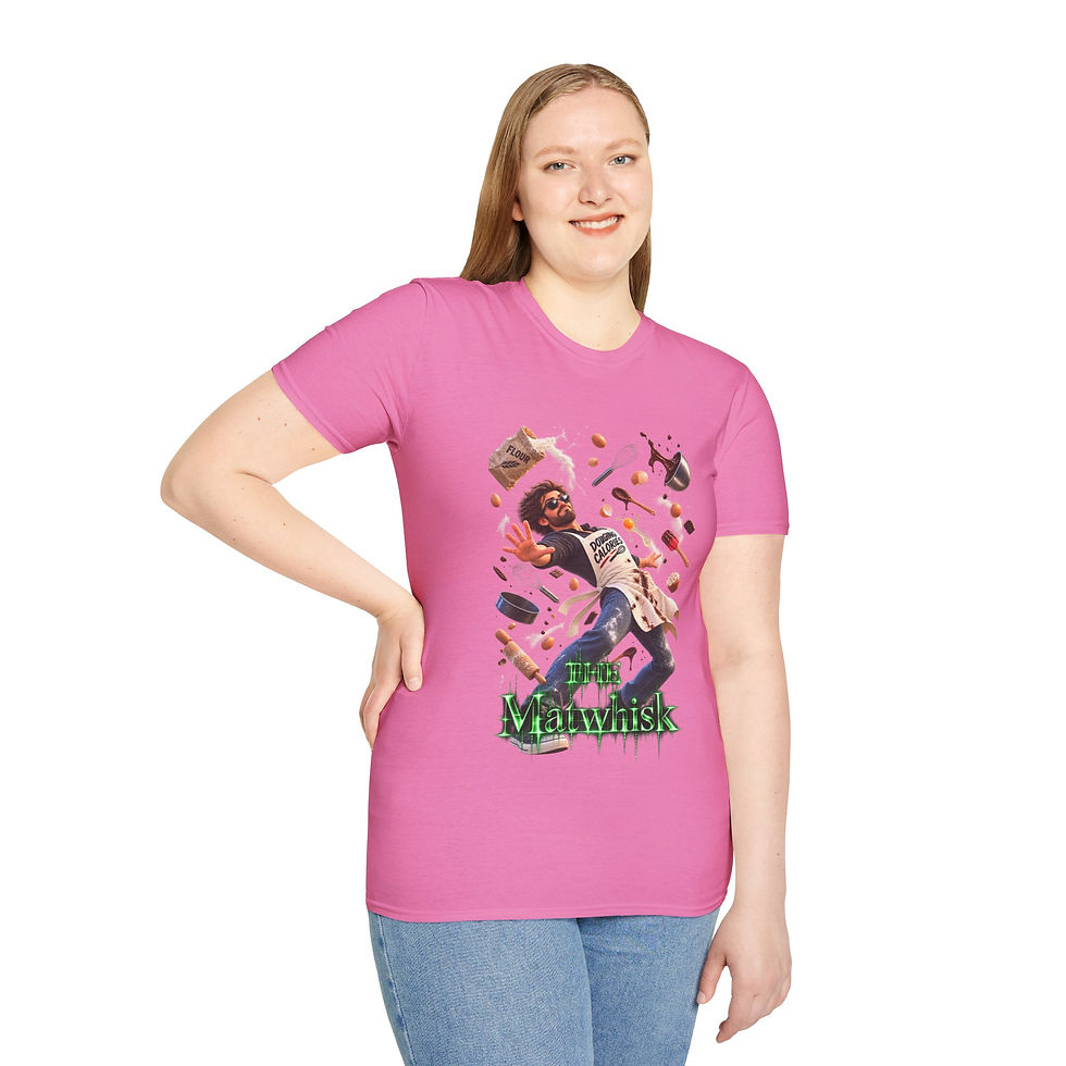 Thumbnail: The Mat-whisk T‑Shirt — Funny Chef Baking Explosion Tee