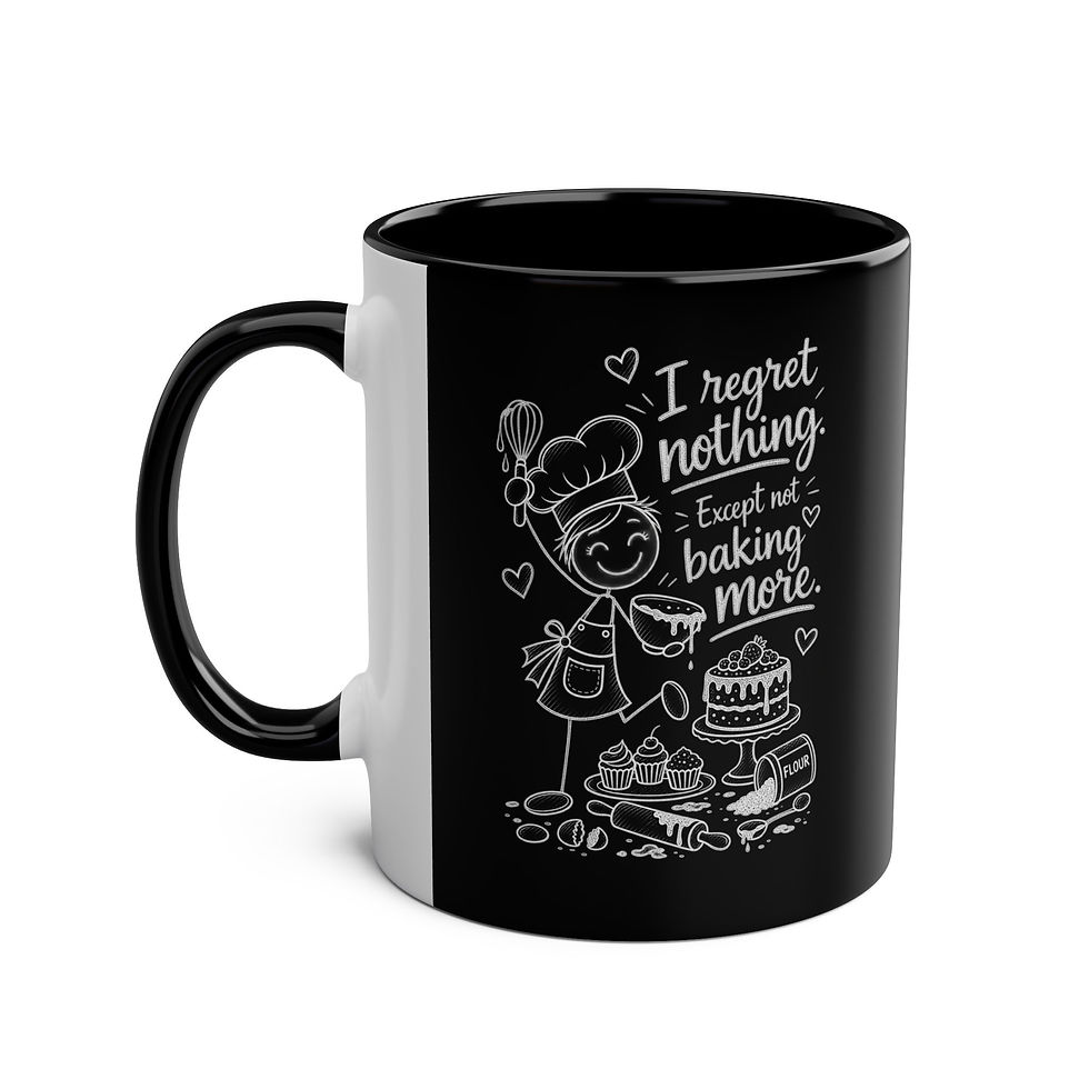 Thumbnail: Baking Lover Coffee Mug — "I Regret Nothing Except Not Baking More" 