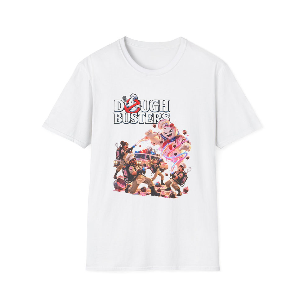 Thumbnail: Dough Busters T-Shirt — Retro Ghostbusters-Style Gaming Logo Tee