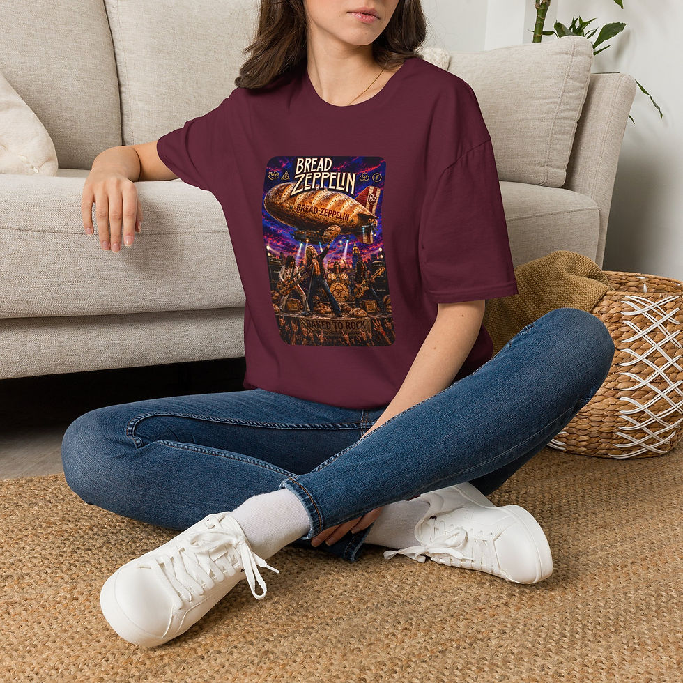 Thumbnail: Bread Zeppelin Concert Tee — Vintage Band Poster T-Shirt