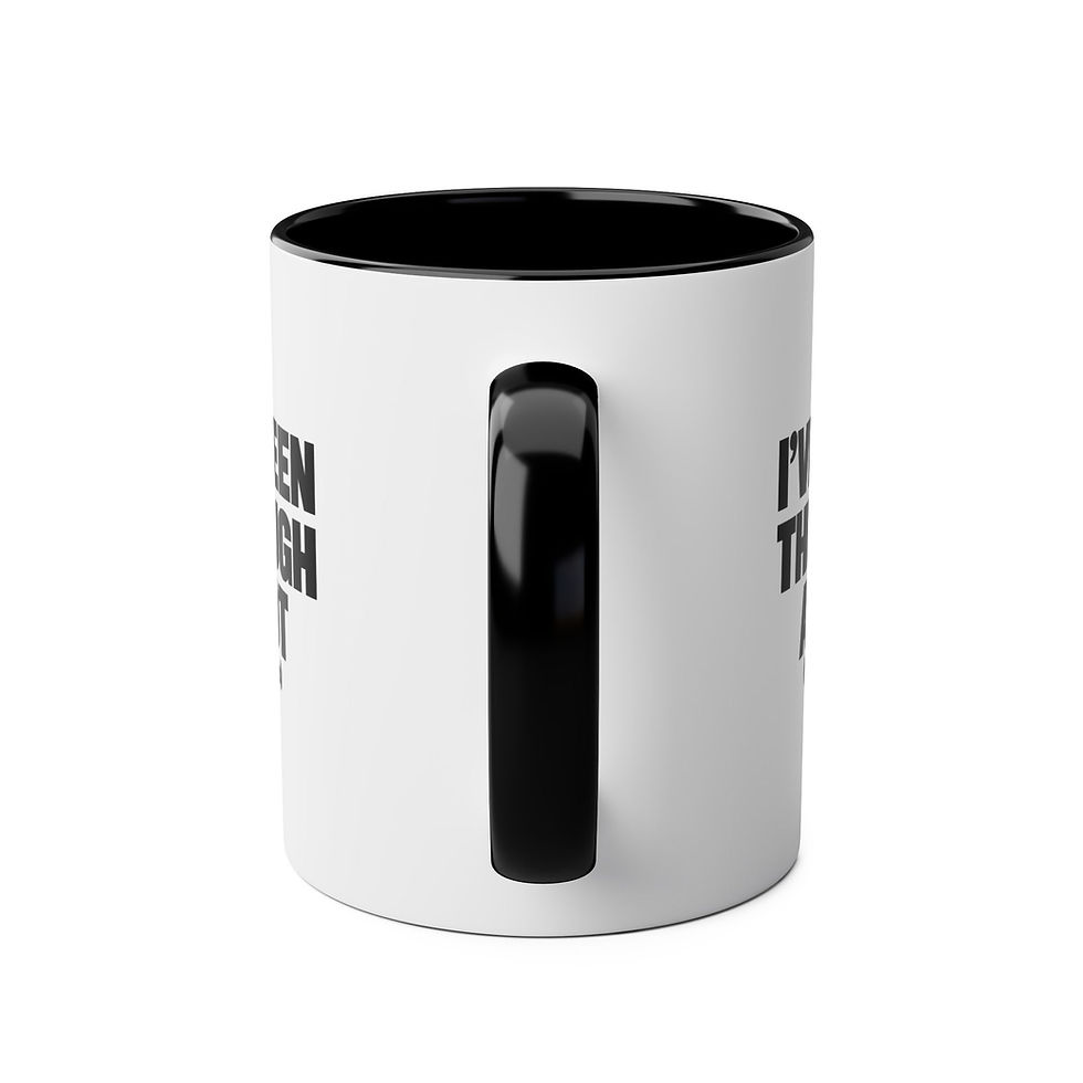 Thumbnail: Baking But First Coffee Mug — Cute Baker Ceramic Coffee Cup (11oz, Two-Tone)