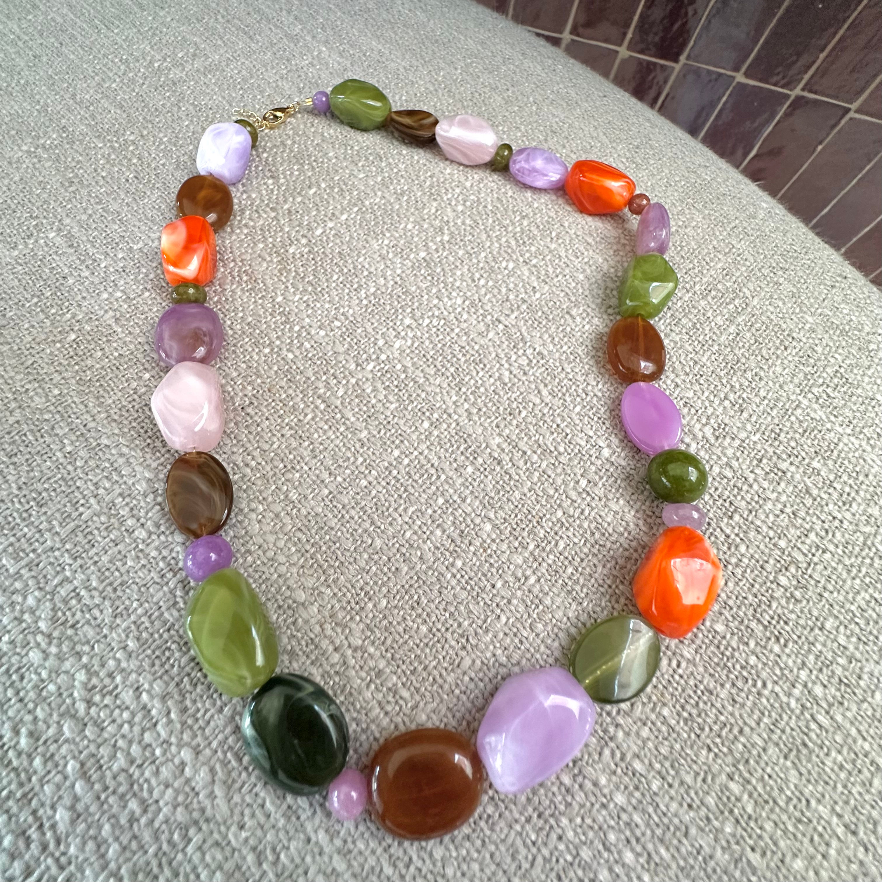 Collier Carmen - Multi orange