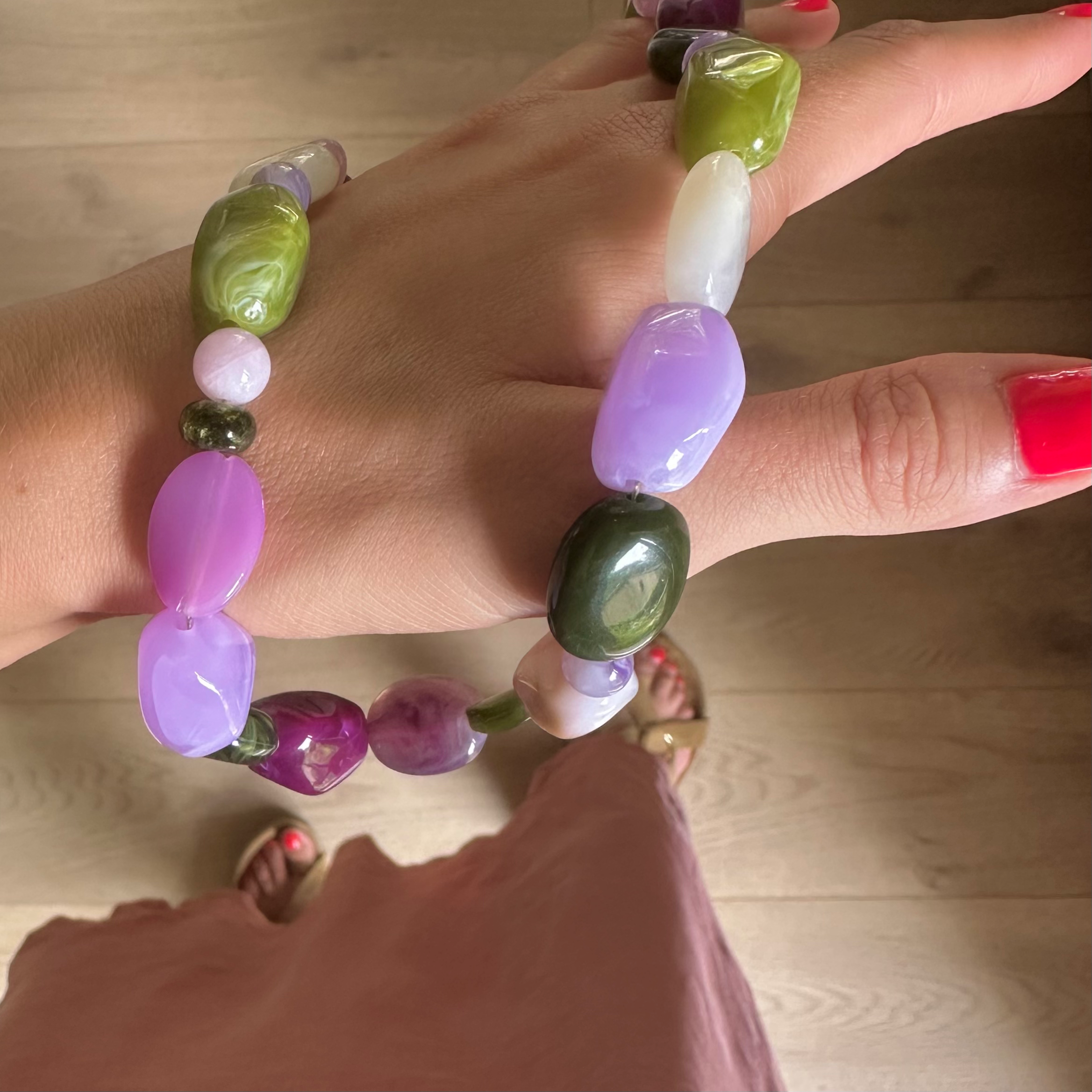 Collier Carmen - Multi olive