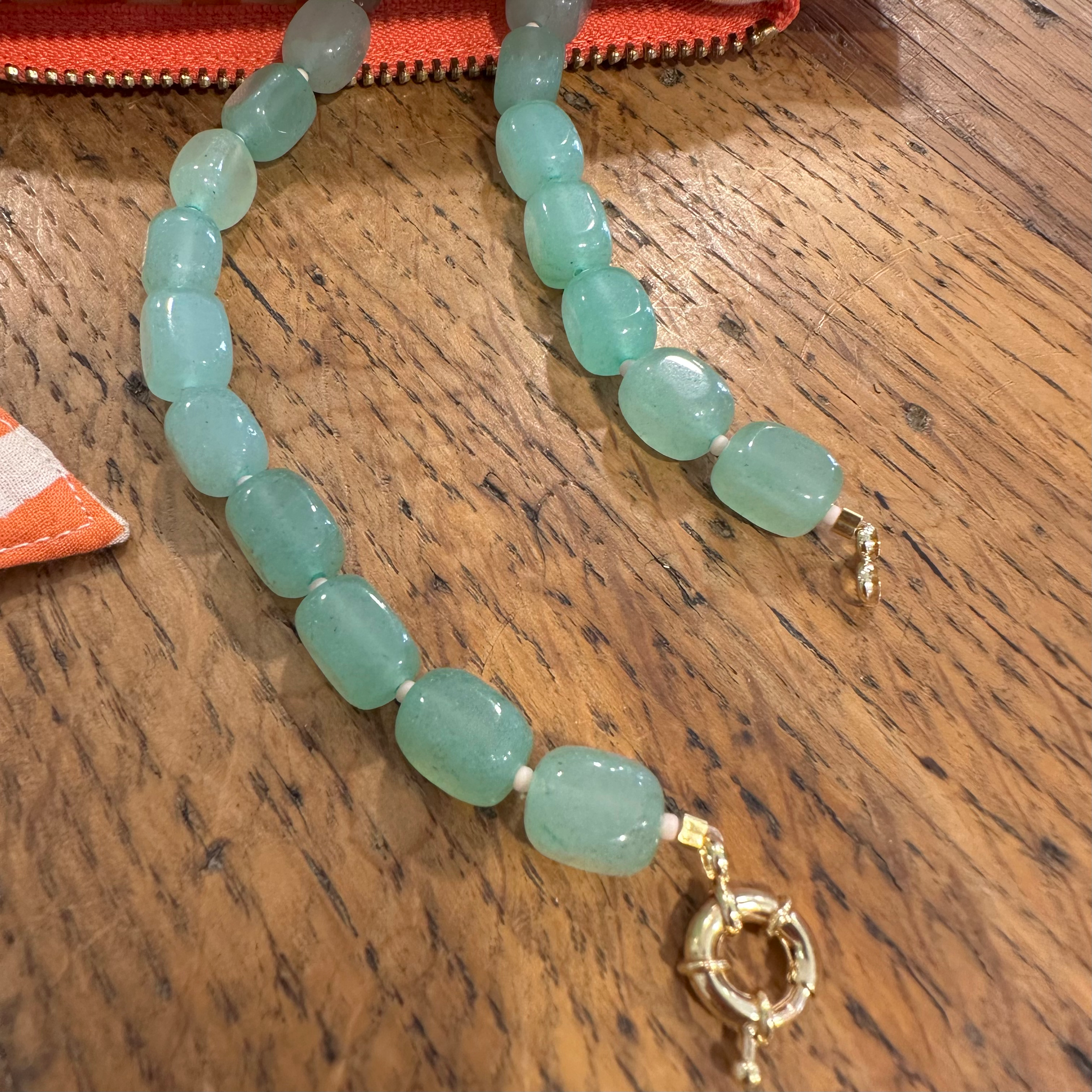 Collier Paula - Vert aventurine