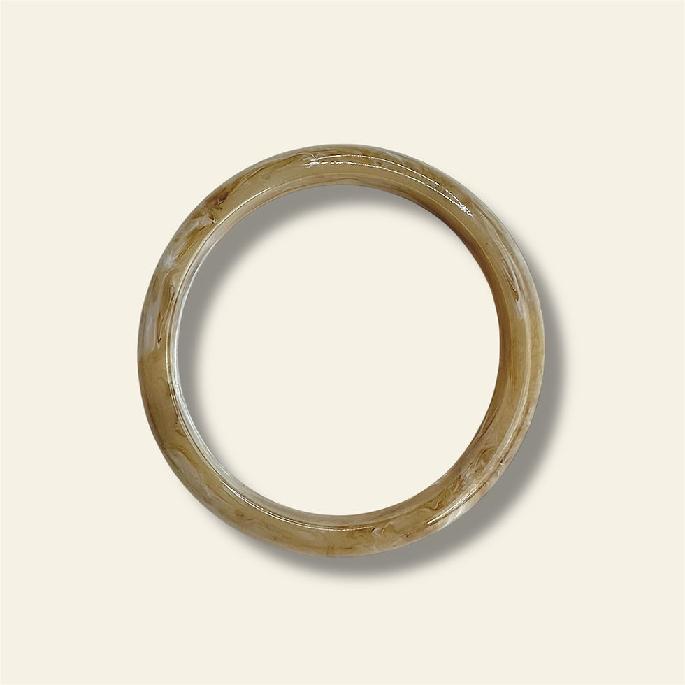 Miniature : Jonc beige MM 62∅ - Acétate de cellulose 