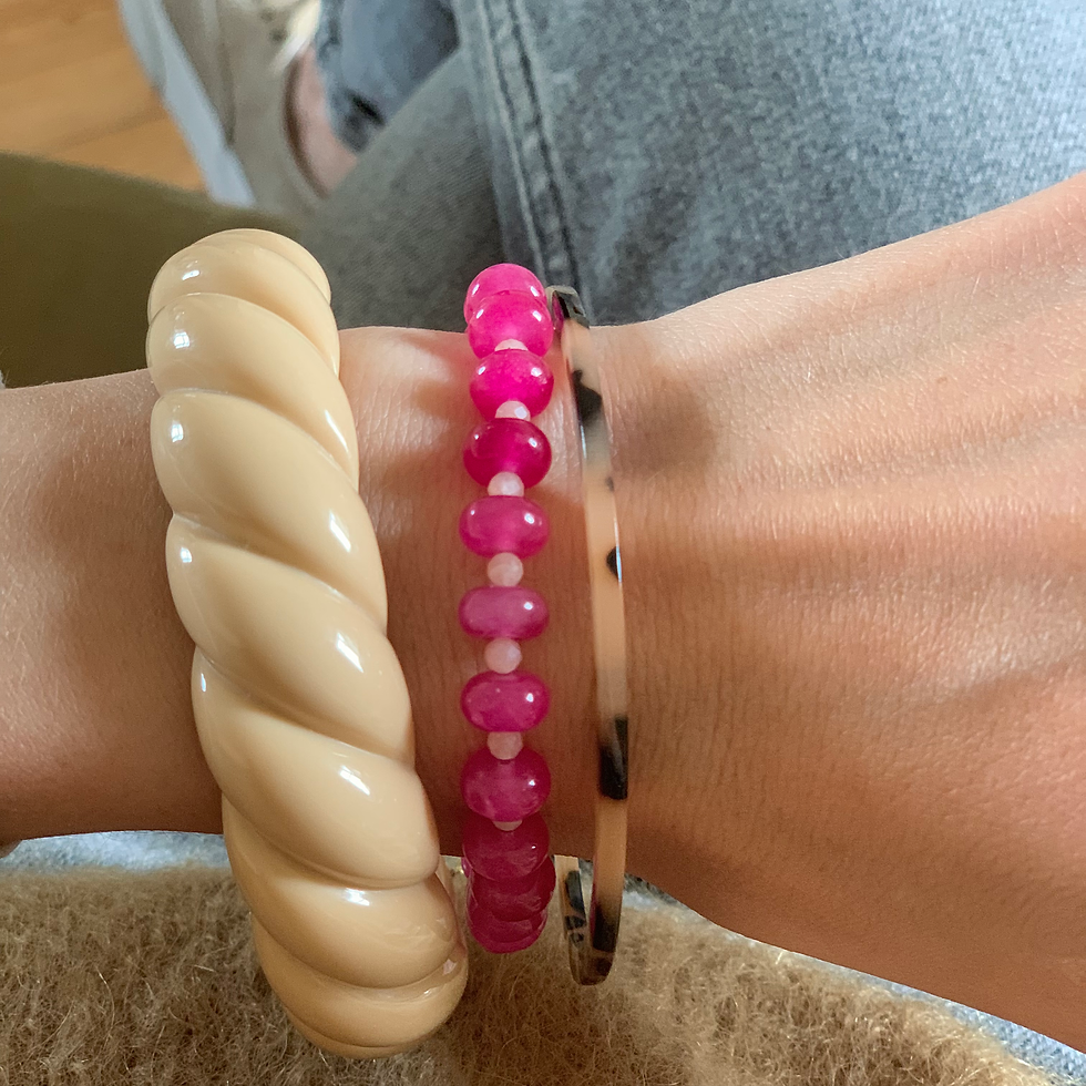 Miniature : Bracelet Olympe - Framboise