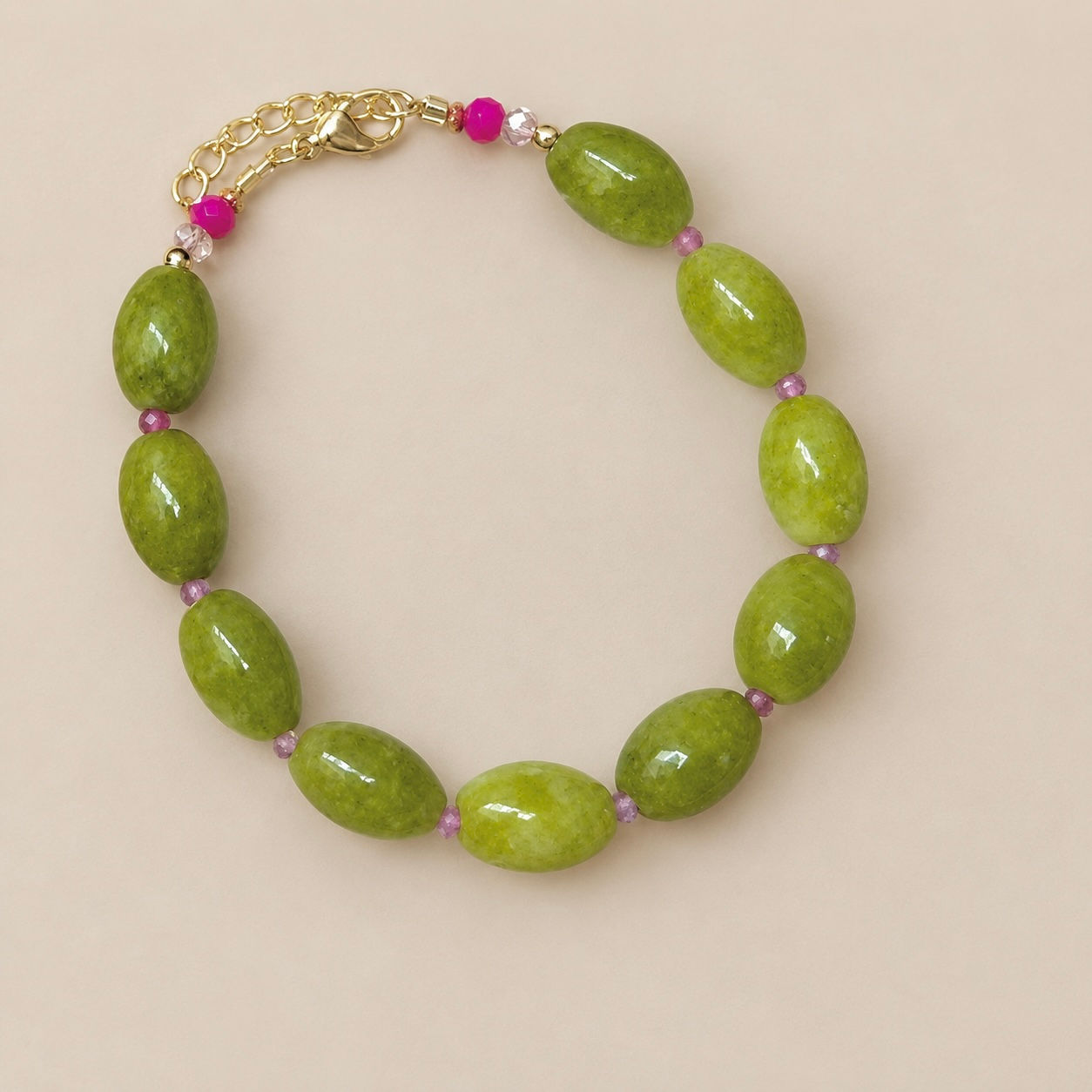 Bracelet Noée - Vert olive
