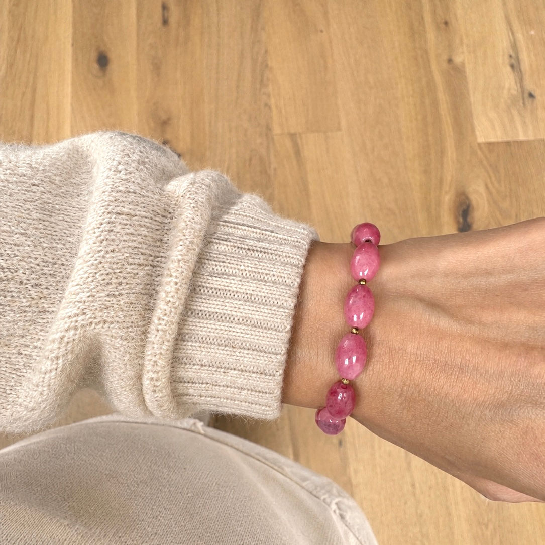 Bracelet Noée - Framboise