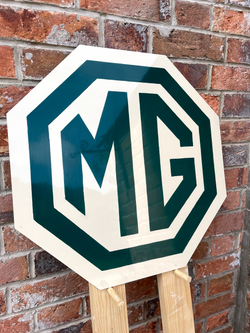 British Racing Green MG Sign