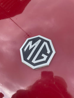 Restored Metal Enamel Car Badge