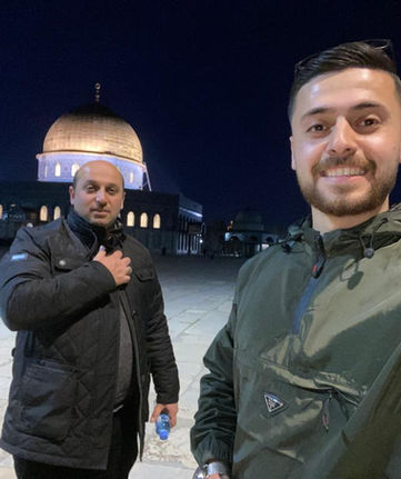 السيد لمى عيسوي والسيد سعد عيساوي في القدس