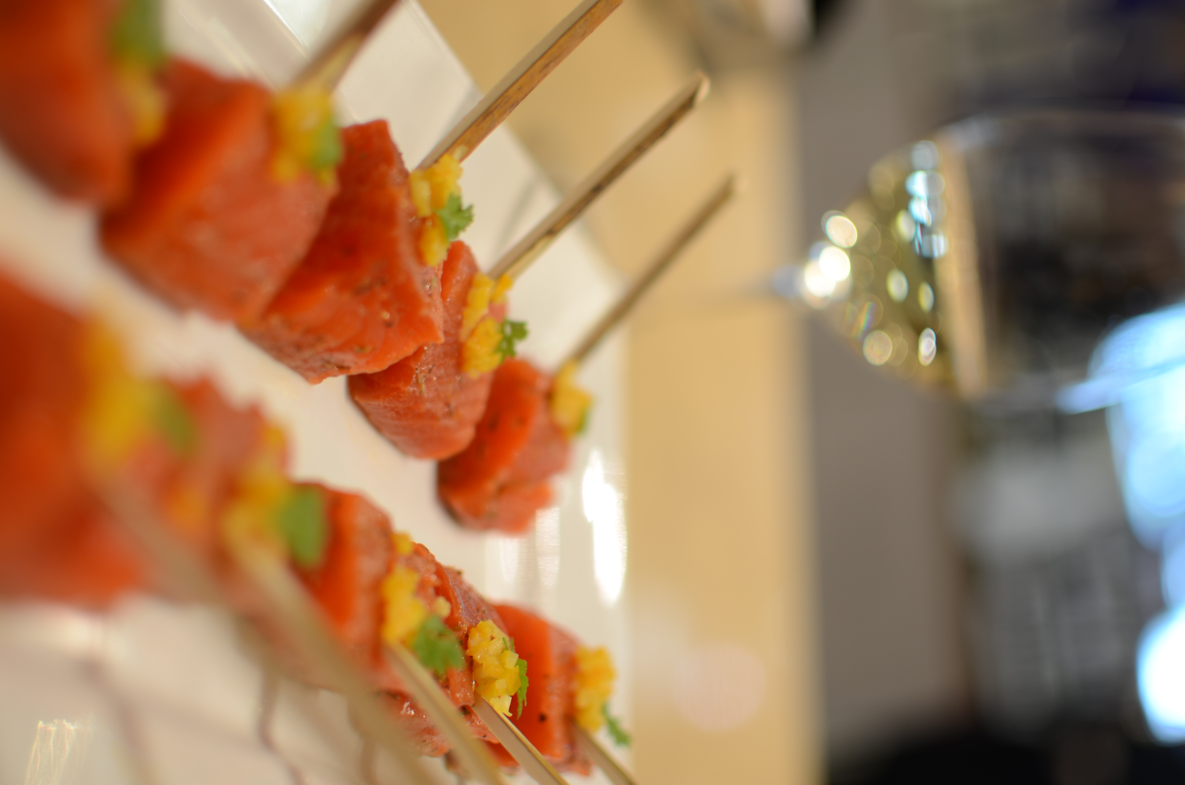 Indian lime pickle cured salmon
