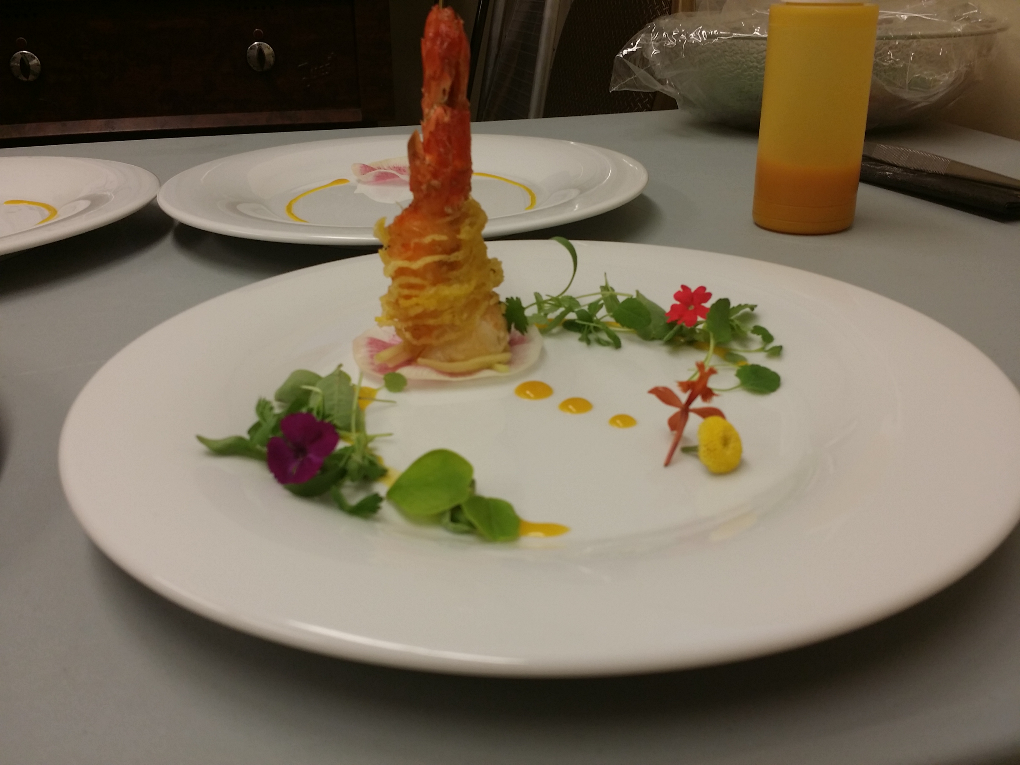 Prawn cocoon, mango mojo