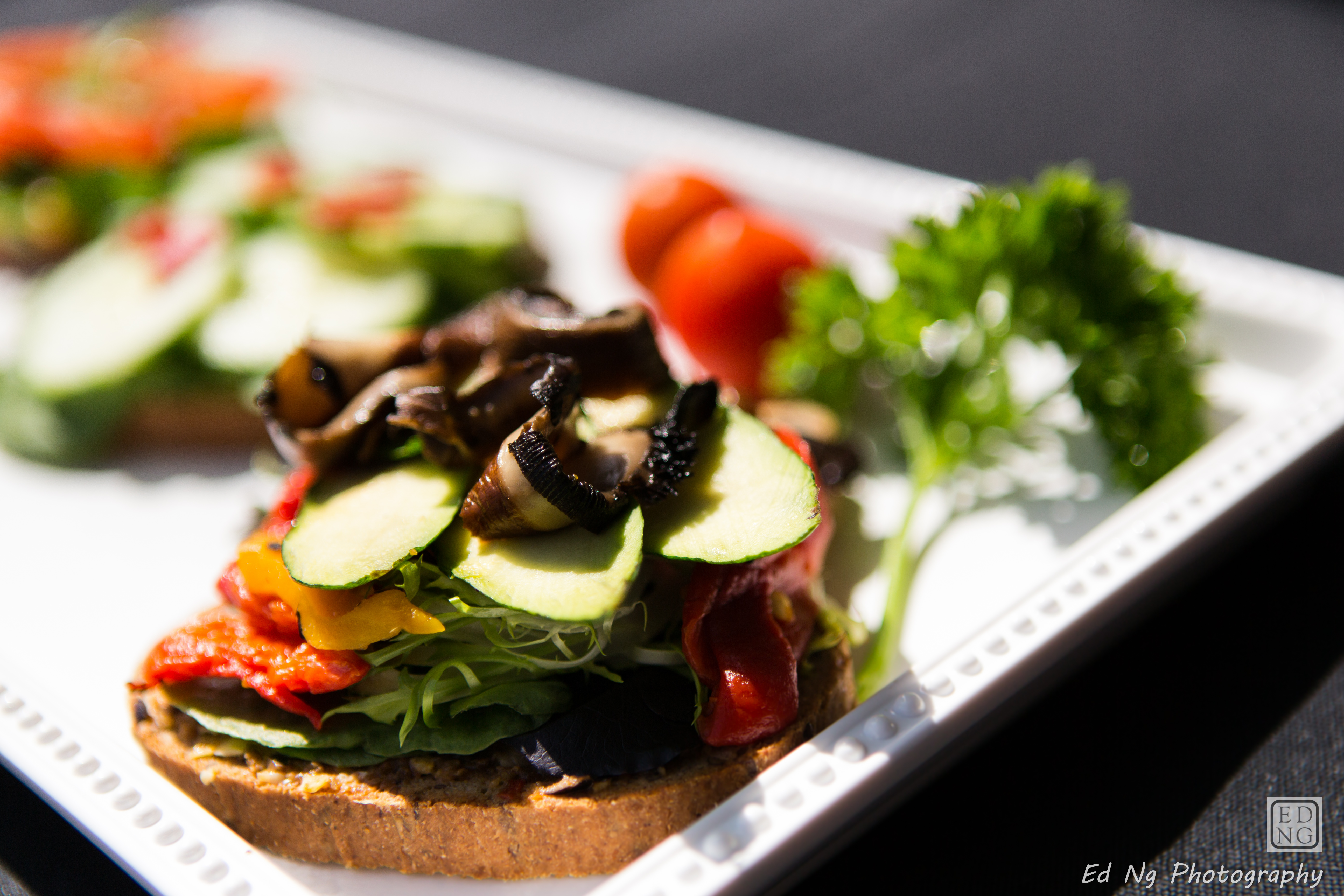 Open faced sandwiches