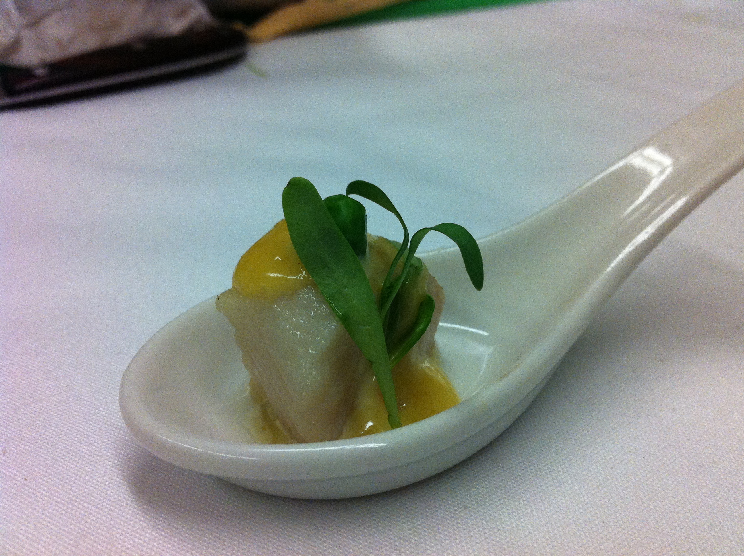 Tea smoked halibut